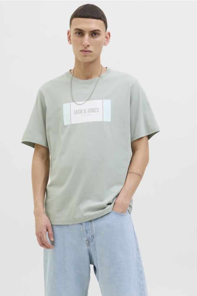 JJHAYATO TEE SS CREW NECK BTS LN 12278508 ICEBERG GREEN